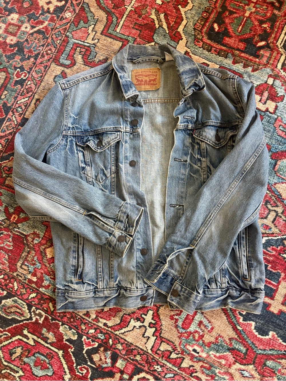 Levi's Faded Light Blue Denim Jacket - Classic Trucker Style